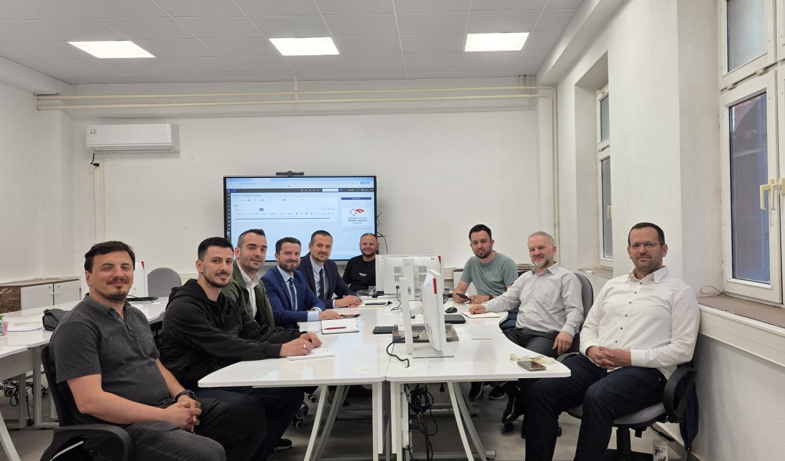 Takim i rëndësishëm në kuadër të projektit SHER, me përfaqësuesit e KREN-it për avancimin e digjitalizimit në Universitet