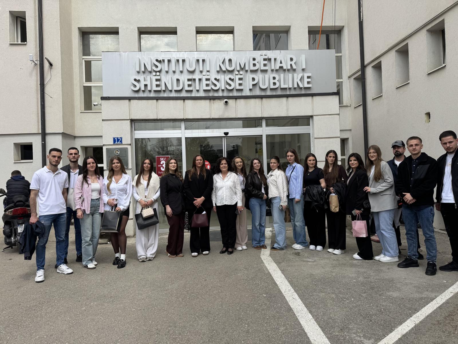 Public Health students gain practical experience at the National Institute of Public Health of Kosovo