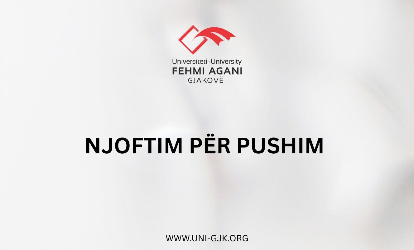 Njoftim për pushim